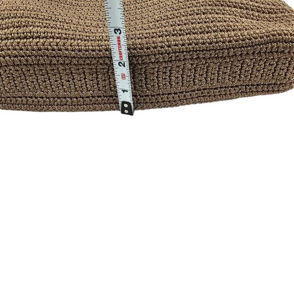 The SAK Crotchet Double Strap Brown Shoulder Handbag Purse - Picture 9 of 16